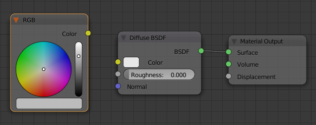 Adding an RGB Input to a Diffuse Material