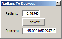 Radians To Degrees
