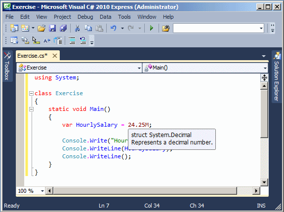 If the value receives an M suffix, it is considered a large decimal number