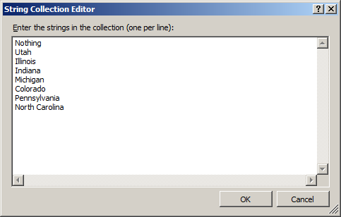 String Collection Editor