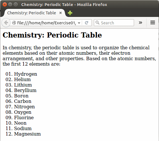 The Type of List Items - Decimal