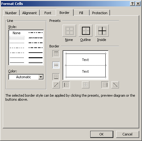 Format Cells