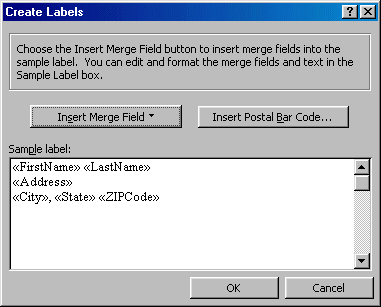 Create Field Labels