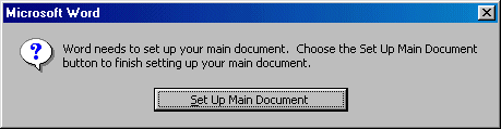 Setup Main Document