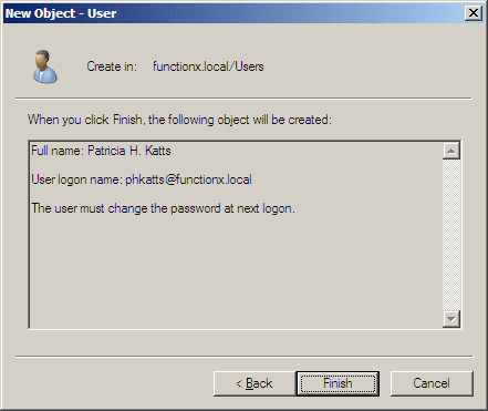 New Object - User