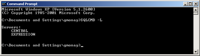 The Command Prompt