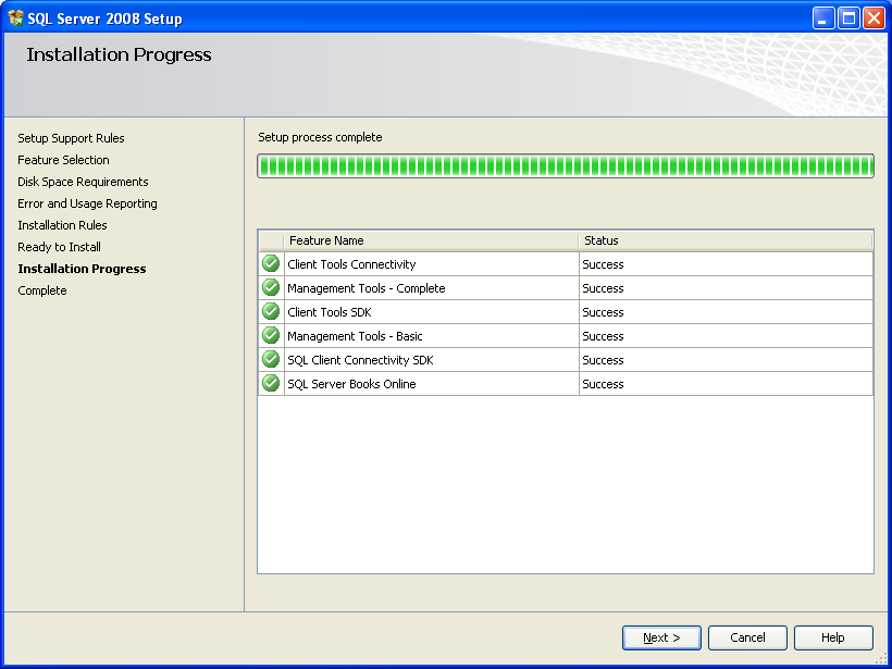 SQL Server 2008 Setup