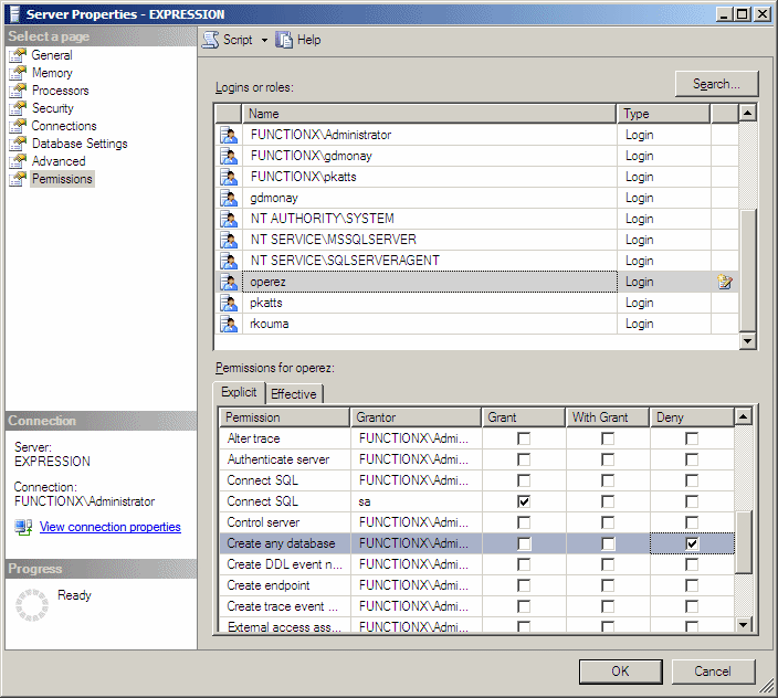 Server Properties