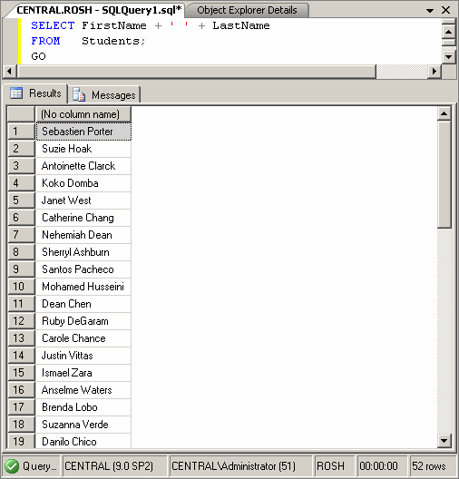 A Combination or Expression of Columns