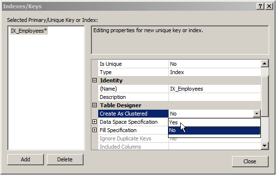 Clustered Index