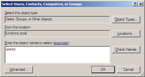 Select Users