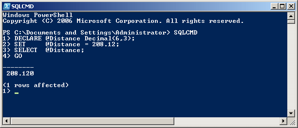 Declaring decimal variables