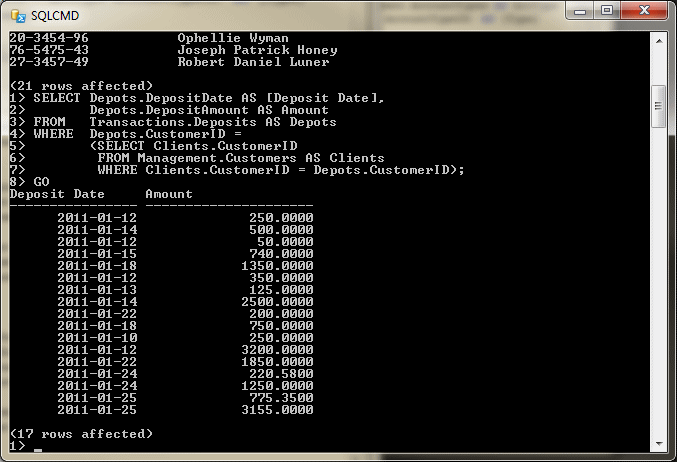 Subquery