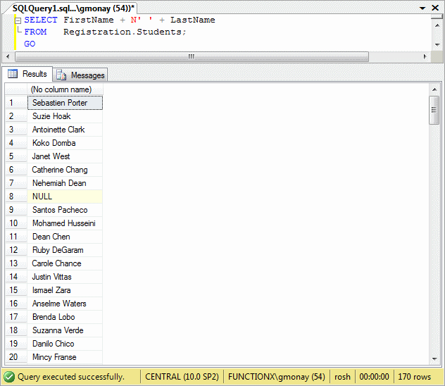 A Combination or Expression of Columns