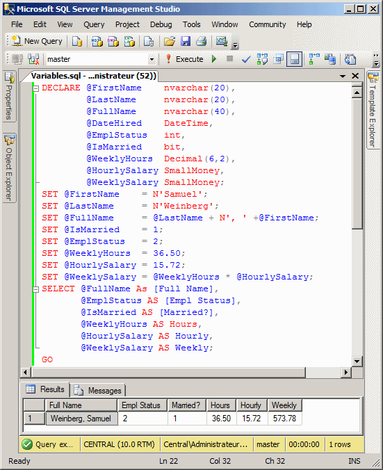 Initializing string variables