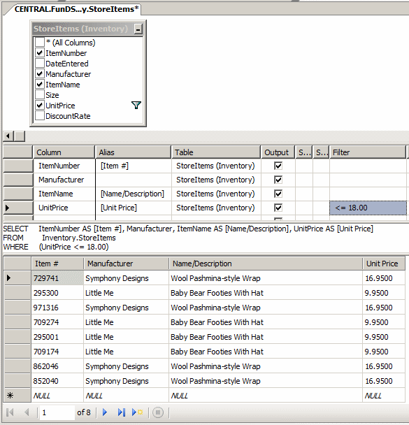 Filtering Numeric Fields