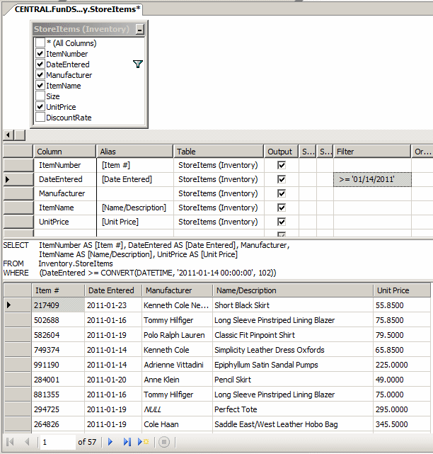 Filtering the Negativity of a Date-Based Field