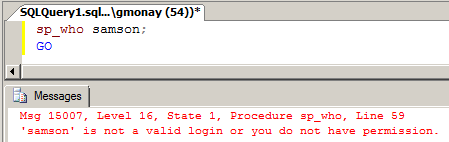 sp_who Stored Procedure