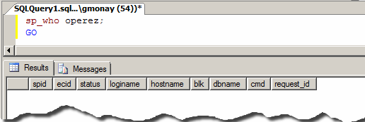 sp_who Stored Procedure