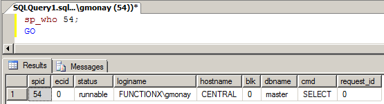 sp_who Stored Procedure