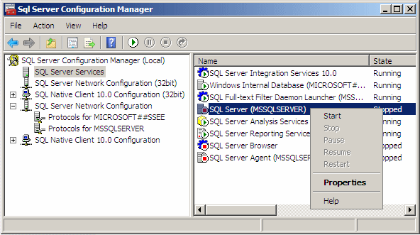 SQL Server Configuration Manager