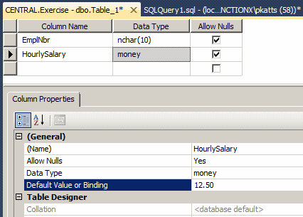 Visually Creating a Default Value