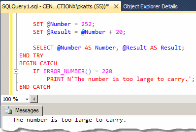 Error Number