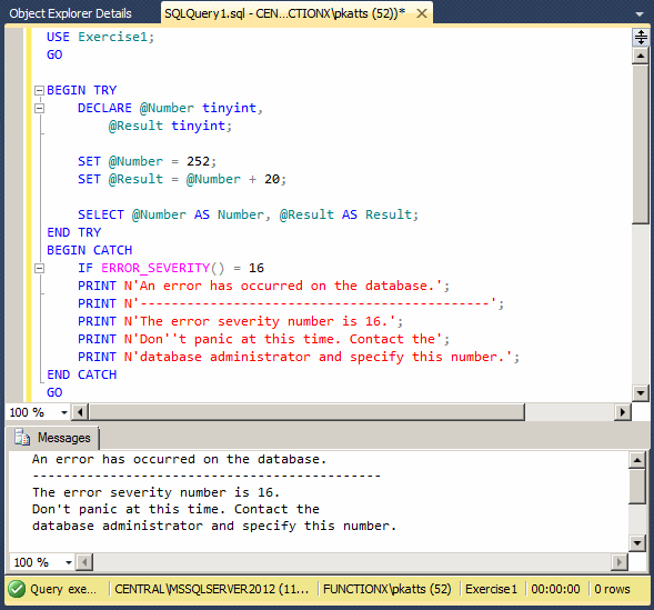 Error Handling