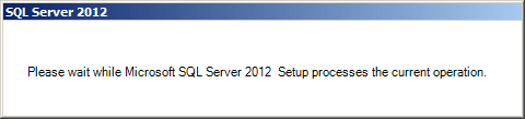 SQL Server 2012 Installation