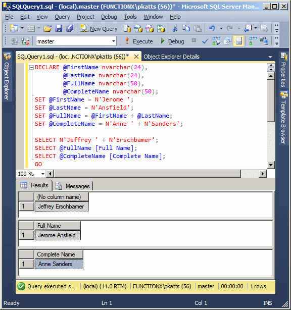 Concatenating Two Strings