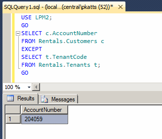 Finding Records Exceptions