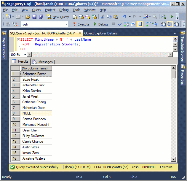 A Combination or Expression of Columns