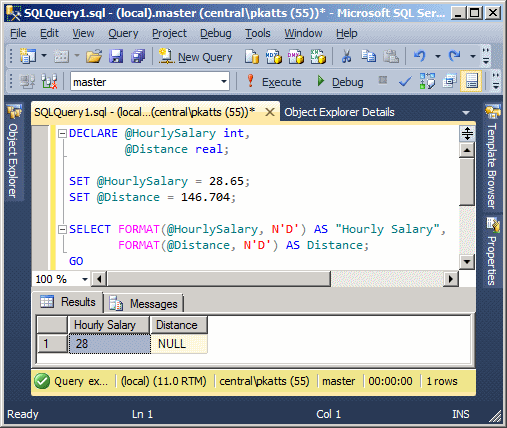 Value Formatting