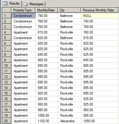 Getting the Previous Value of a Record
