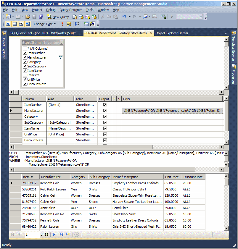 Filtering for the Right Values