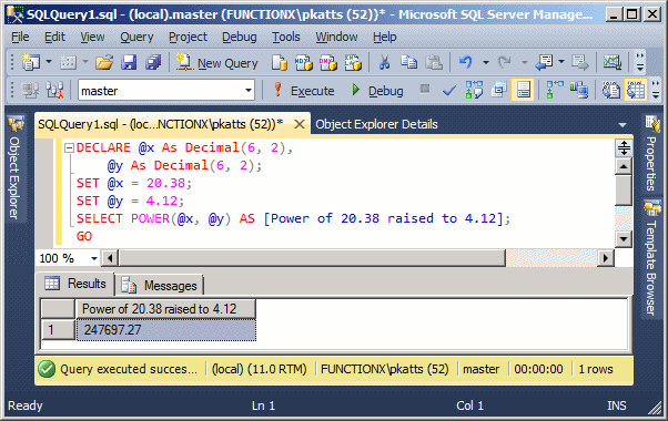 Evaluating the Power of a Number