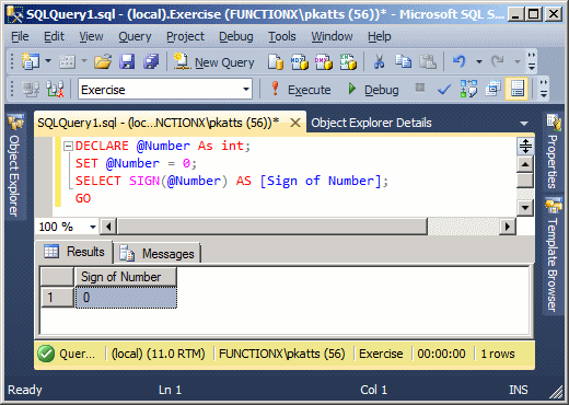 The Sign of a NULL Number