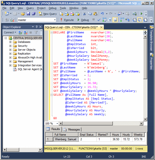 Initializing string variables