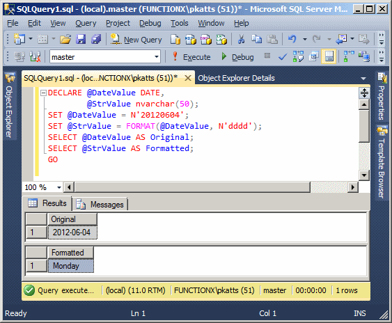 Date Formatting