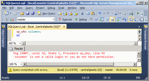 sp_who Stored Procedure