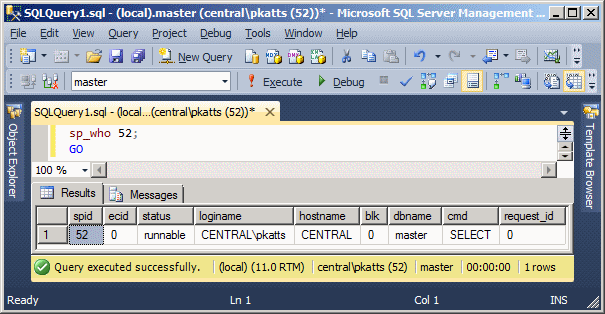 sp_who Stored Procedure