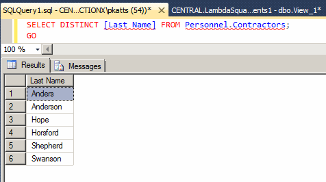 Views and Data Analysis