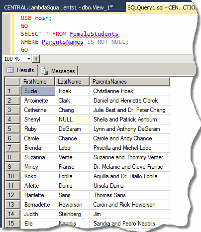 Views and Data Analysis