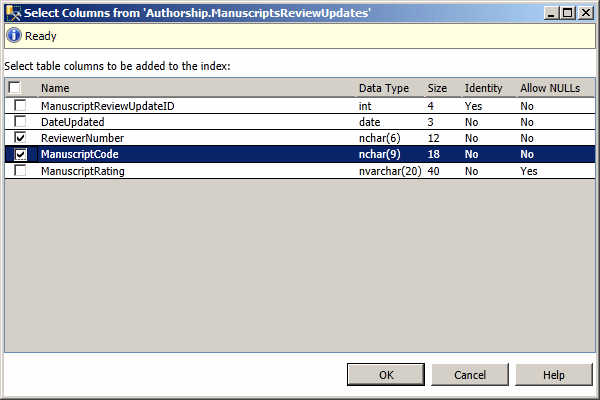 Select Columns