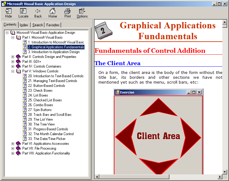 Microsoft Visual Basic Application Design - Screenshot