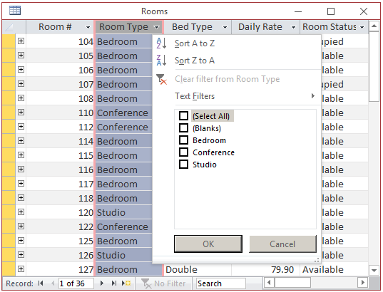 Filtering Records - Filtering By Value