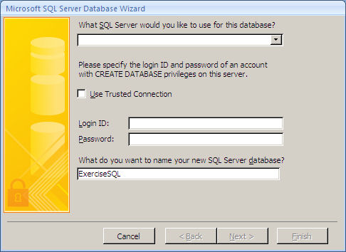 Microsoft SQL Server Database Wizard