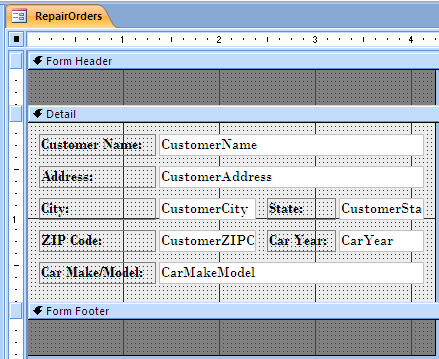 Repair Orders