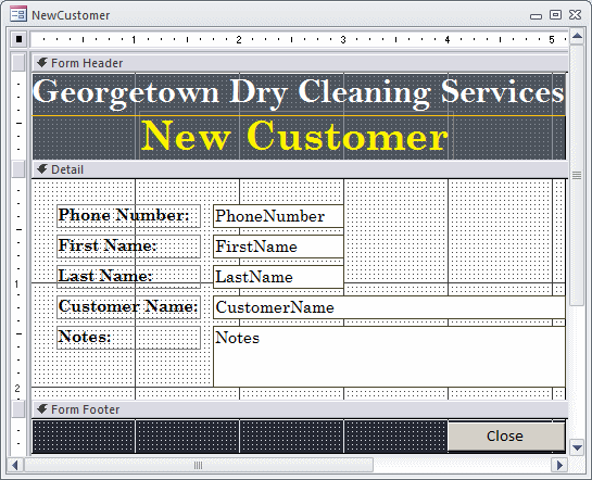 Georgetown Dry Cleaning Services: New Customer