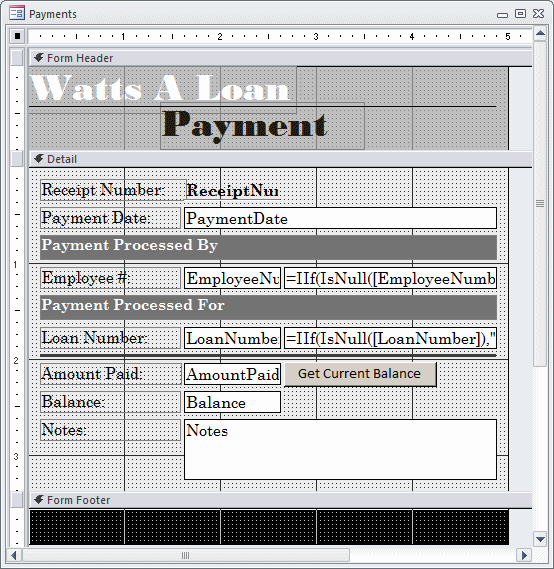 Watts A Loan - Payments - Form Design